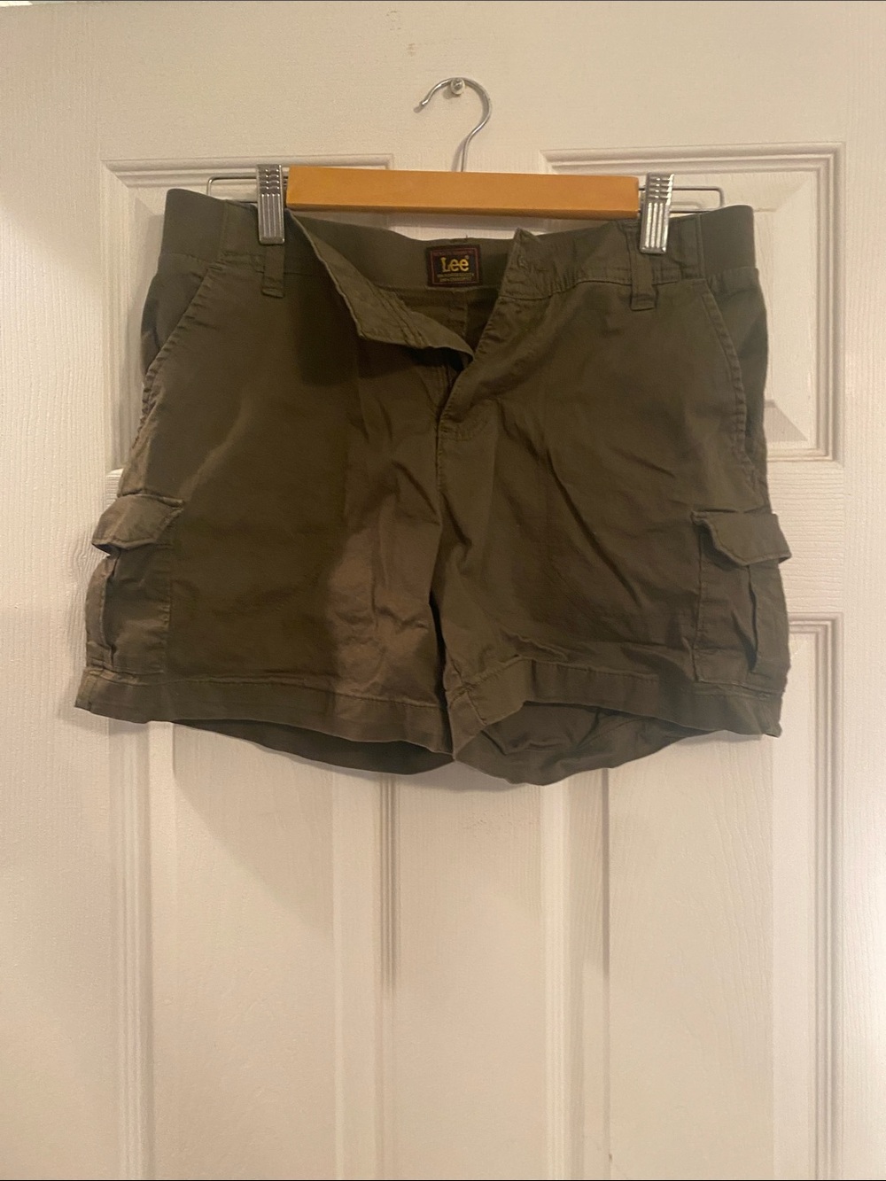 Lee Olive Green Women's Cargo Shorts